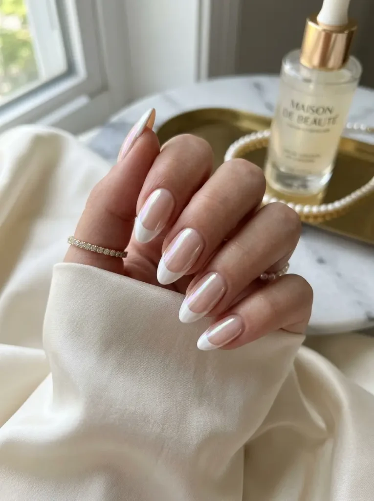 5: Pearl Glazed French Tips