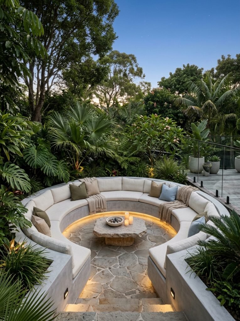 Sunken Conversation Garden Lounge