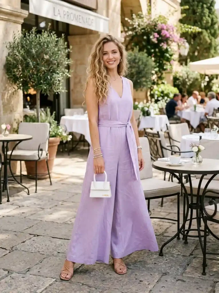 8. Feminine Wide Leg Jumpsuit