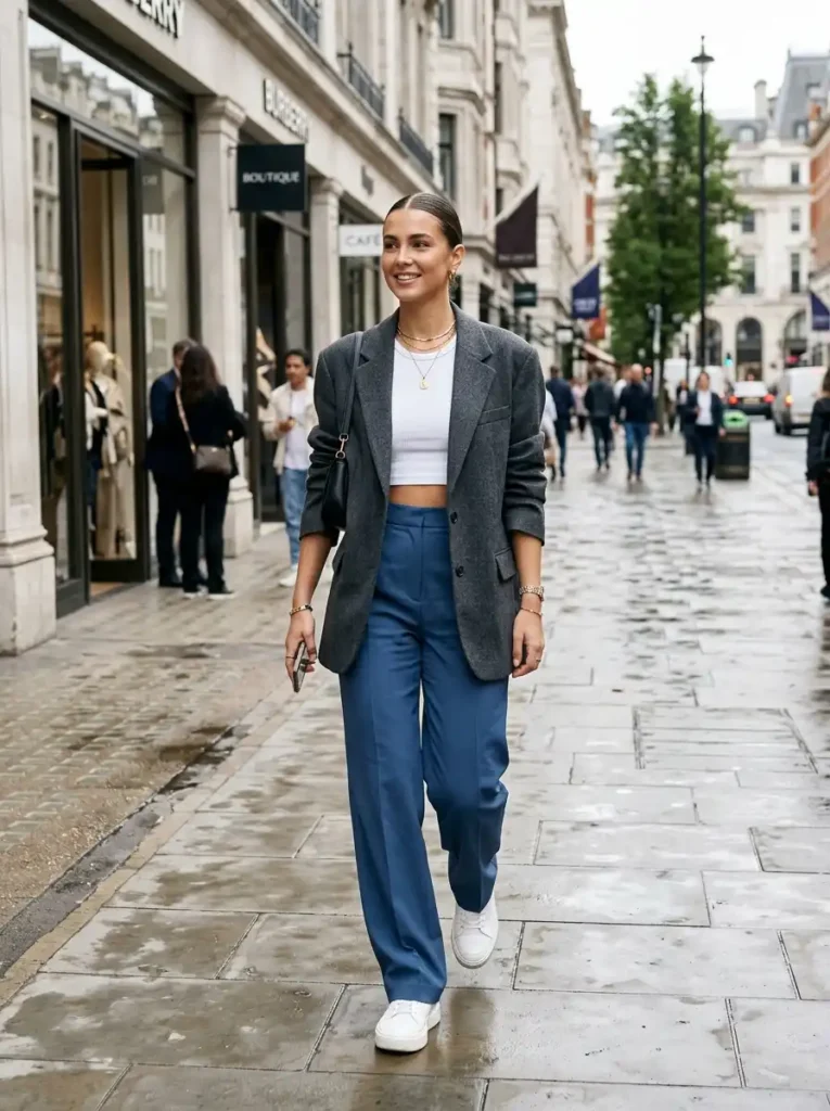 8. Trendy Oversized Blazer Outfit