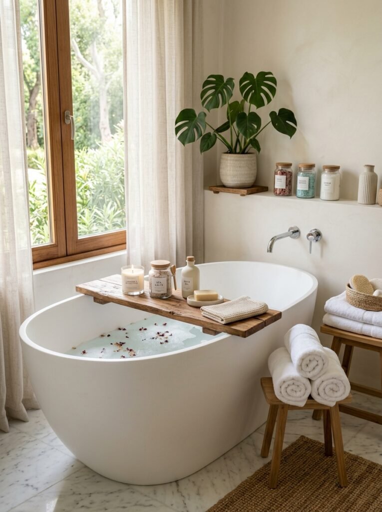 9. Create A Spa Inspired Corner