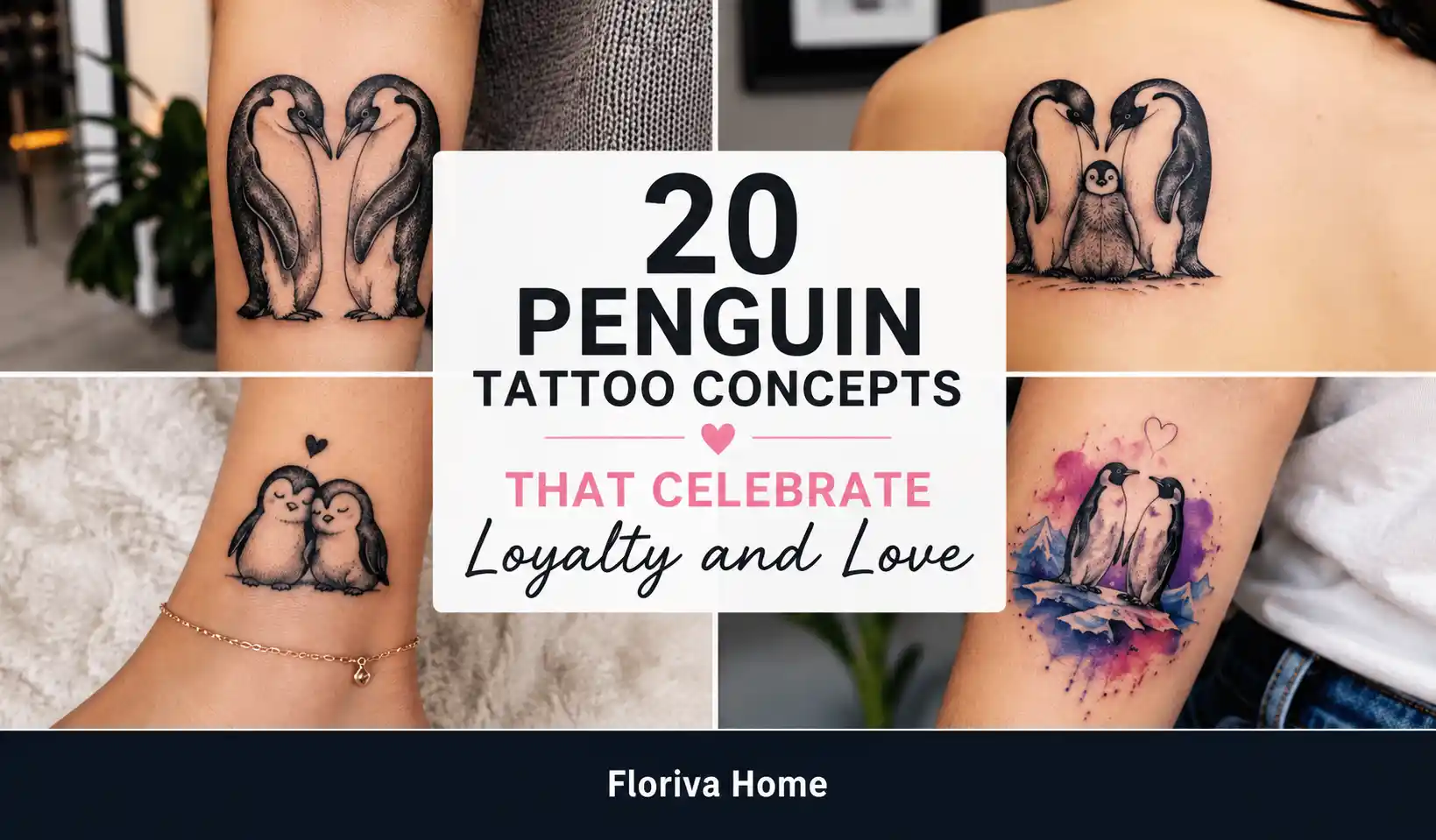 20 Penguin Tattoo Concepts That Celebrate Loyalty and Love