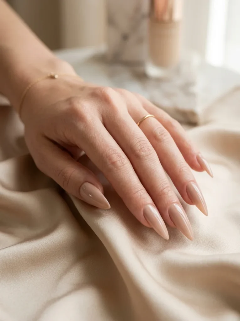 1: Glossy Nude Elegance