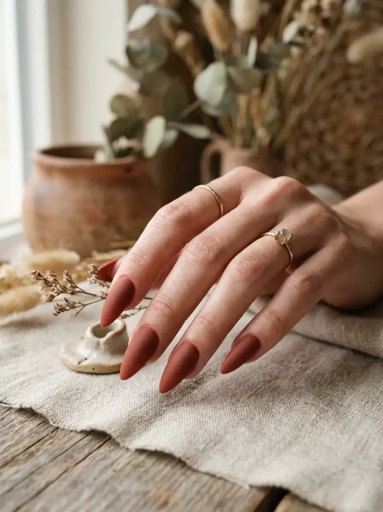 10: Matte Terracotta Chic