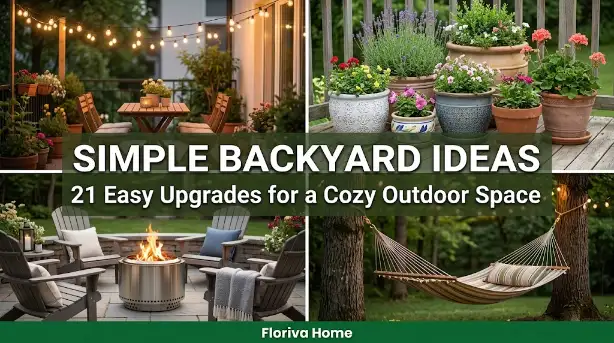 Simple Backyard Ideas 21 Easy Upgrades for a Cozy Outdoor Space