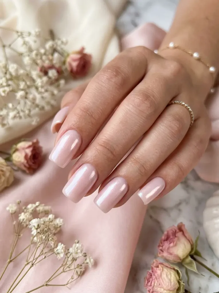 4: Strawberry Milk Glazed Nails