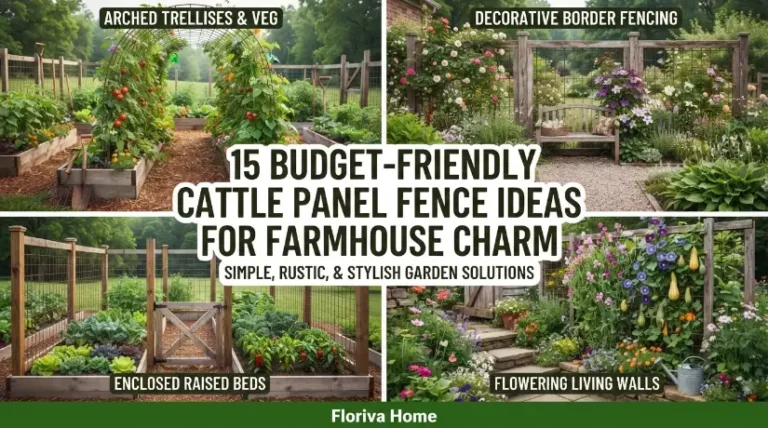 15 Budget-Friendly Cattle Panel Fence Ideas for Farmhouse Charm