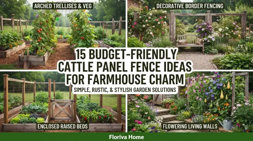 15 Budget-Friendly Cattle Panel Fence Ideas for Farmhouse Charm