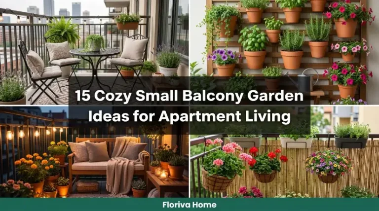 15 Cozy Small Balcony Garden Ideas for Apartment Living