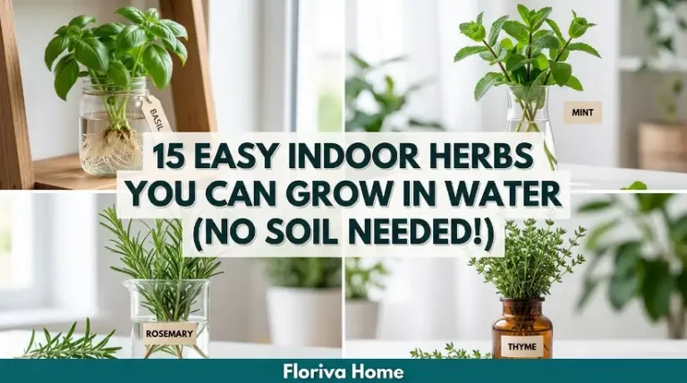 15 Easy Indoor Herbs You Can Grow in Water (No Soil Needed!)