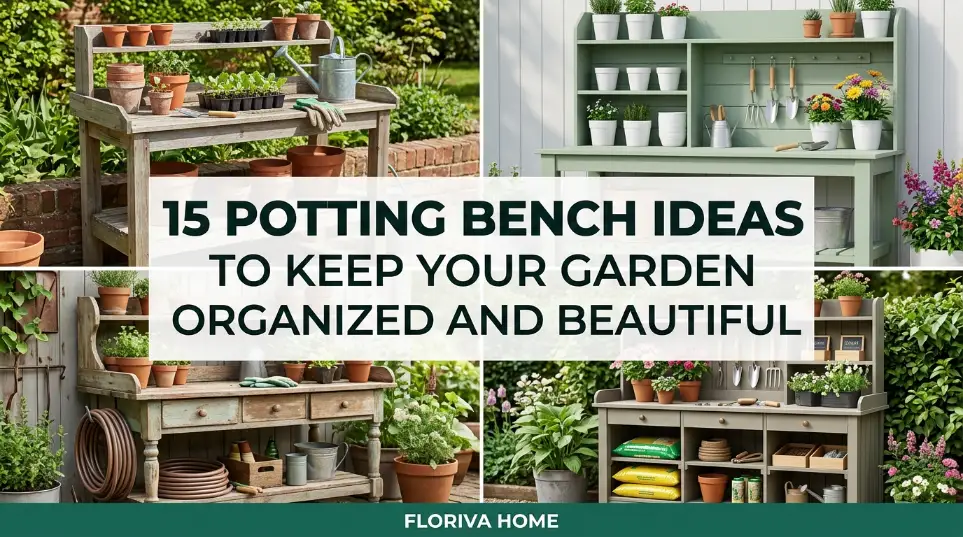 15 Potting Bench Ideas to Keep Your Garden Organized and Beautiful