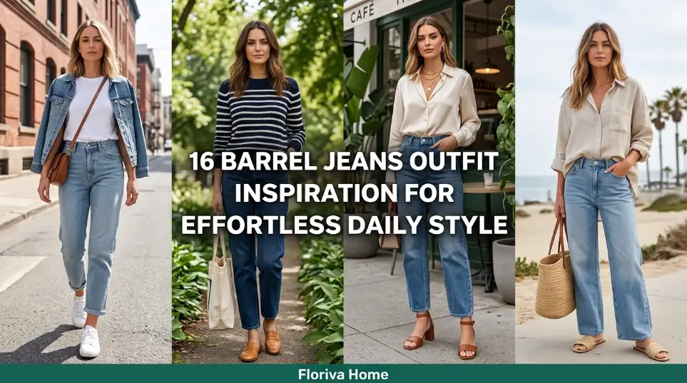 16 Barrel Jeans Outfit Inspiration for Effortless Daily Style