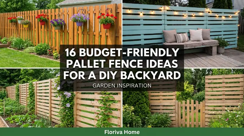 16 Budget-Friendly Pallet Fence Ideas for a DIY Backyard