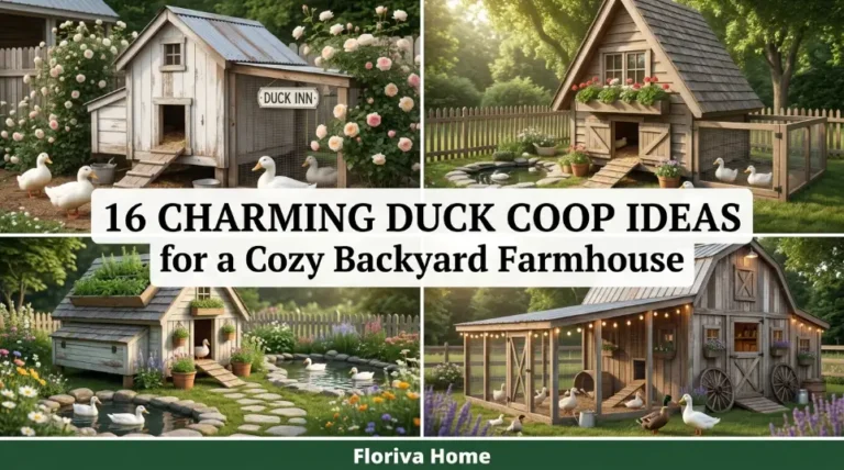 16 Charming Duck Coop Ideas for a Cozy Backyard Farmhouse