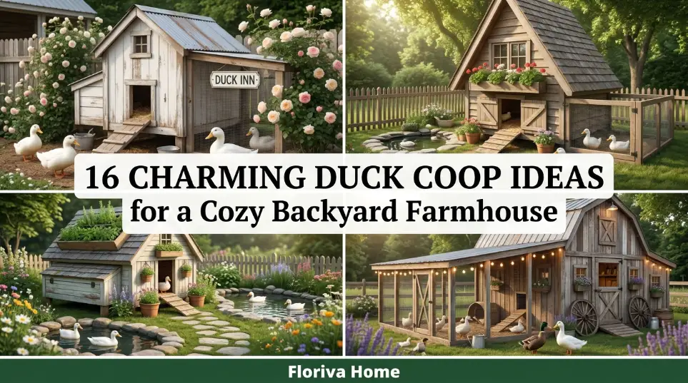 16 Charming Duck Coop Ideas for a Cozy Backyard Farmhouse