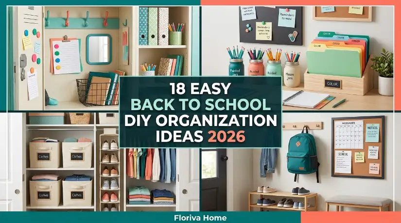 Easy Back to School DIY Organization Ideas