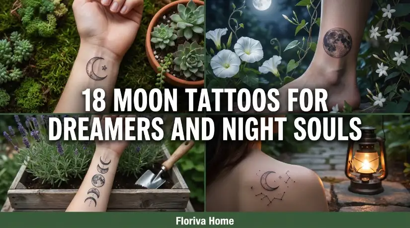 18 Moon Tattoos for Dreamers and Night Souls