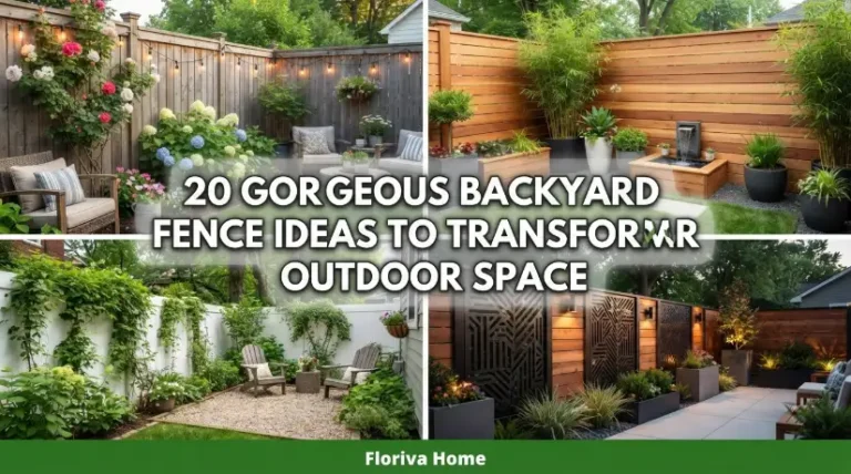 20 Gorgeous Backyard Fence Ideas