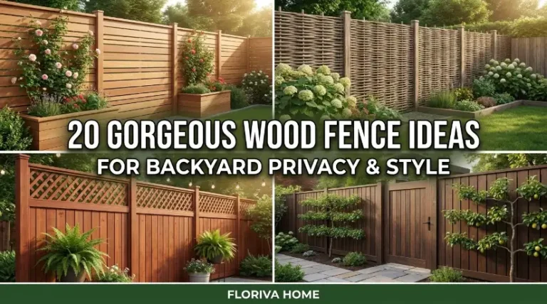20 Gorgeous Wood Fence Ideas for Backyard Privacy & Style