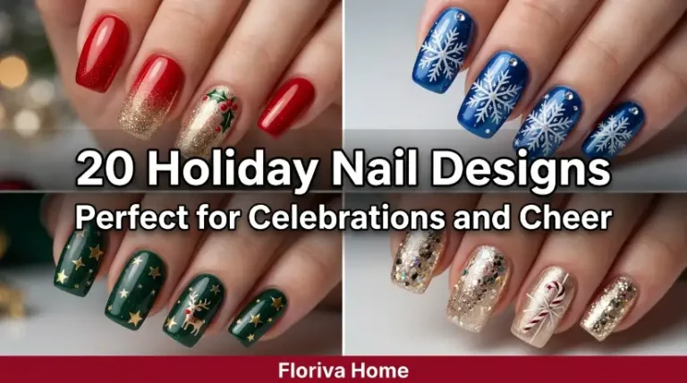 20 Holiday Nail Designs Perfect for Celebrations and Cheer