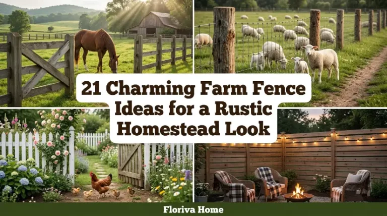 21 Charming Farm Fence Ideas for a Rustic Homestead Look