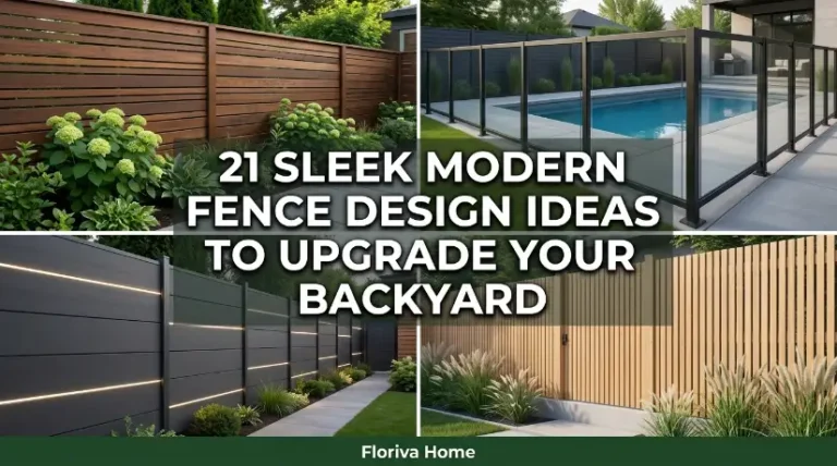 21 Sleek Modern Fence Design Ideas to Upgrade Your Backyard