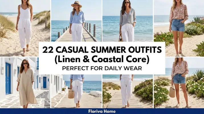 22 Casual Summer Outfits (Linen & Coastal Core) That Are Perfect for Daily Wear