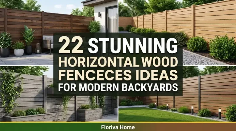 22 Stunning Horizontal Wood Fence Ideas for Modern Backyards