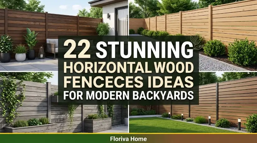 22 Stunning Horizontal Wood Fence Ideas for Modern Backyards
