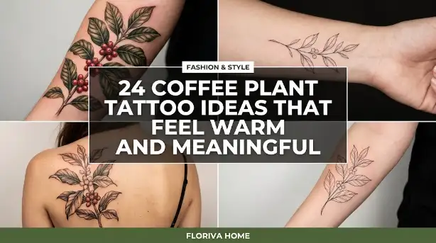 24 coffee plant tattoo ideas that feel warm and meaningful
