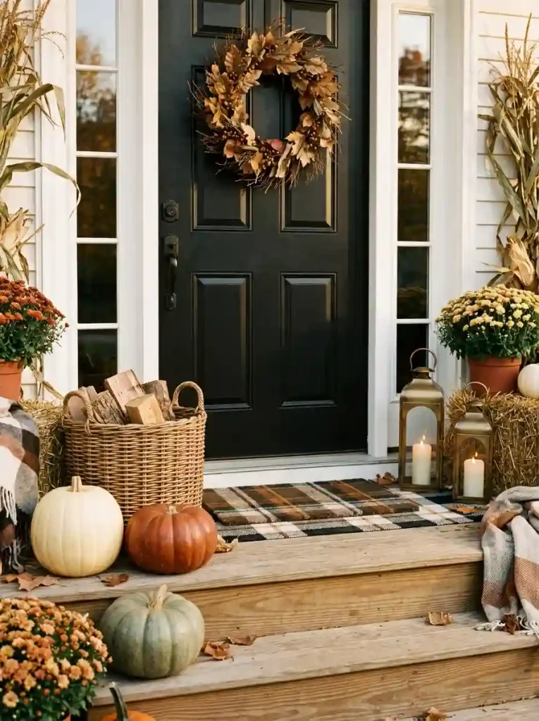 1. A Classic Pumpkin Welcome That Never Fails