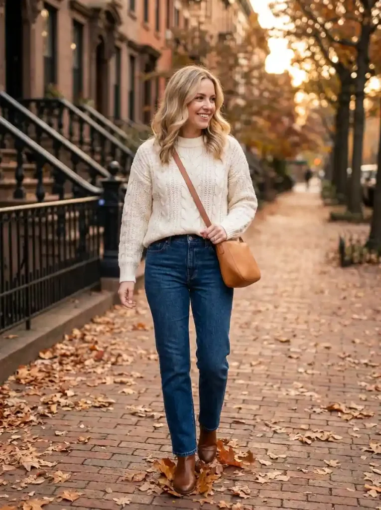 1. Cozy Cable-Knit Layers