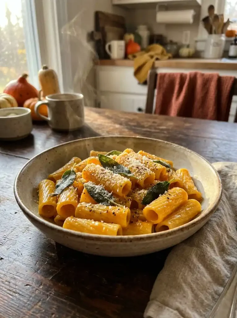 1. Creamy Roasted Butternut Squash Pasta