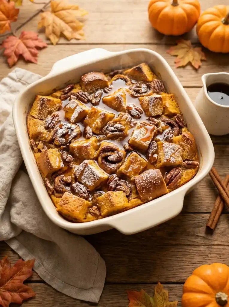 1. Pumpkin Spice French Toast Bake
