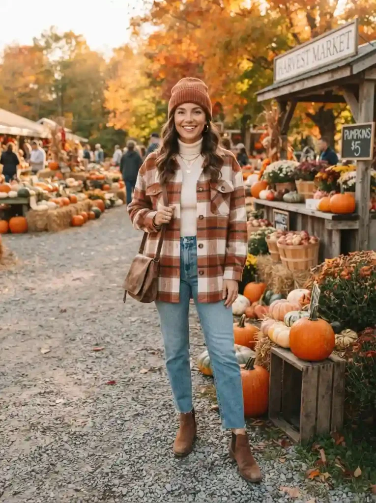 1. The Oversized Plaid Shacket Weekend