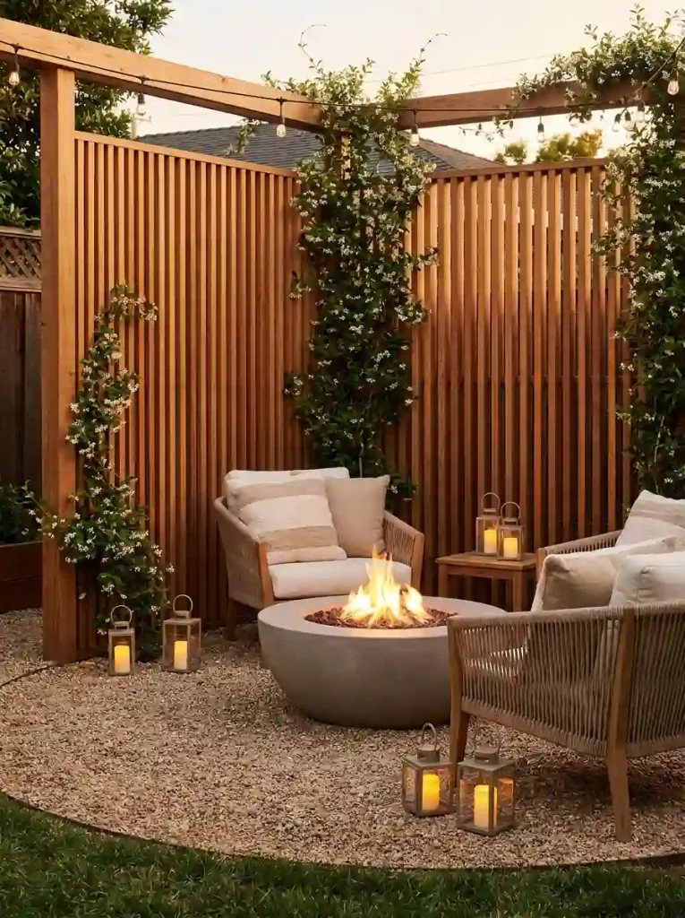 10. Add Privacy With a Slatted Screen