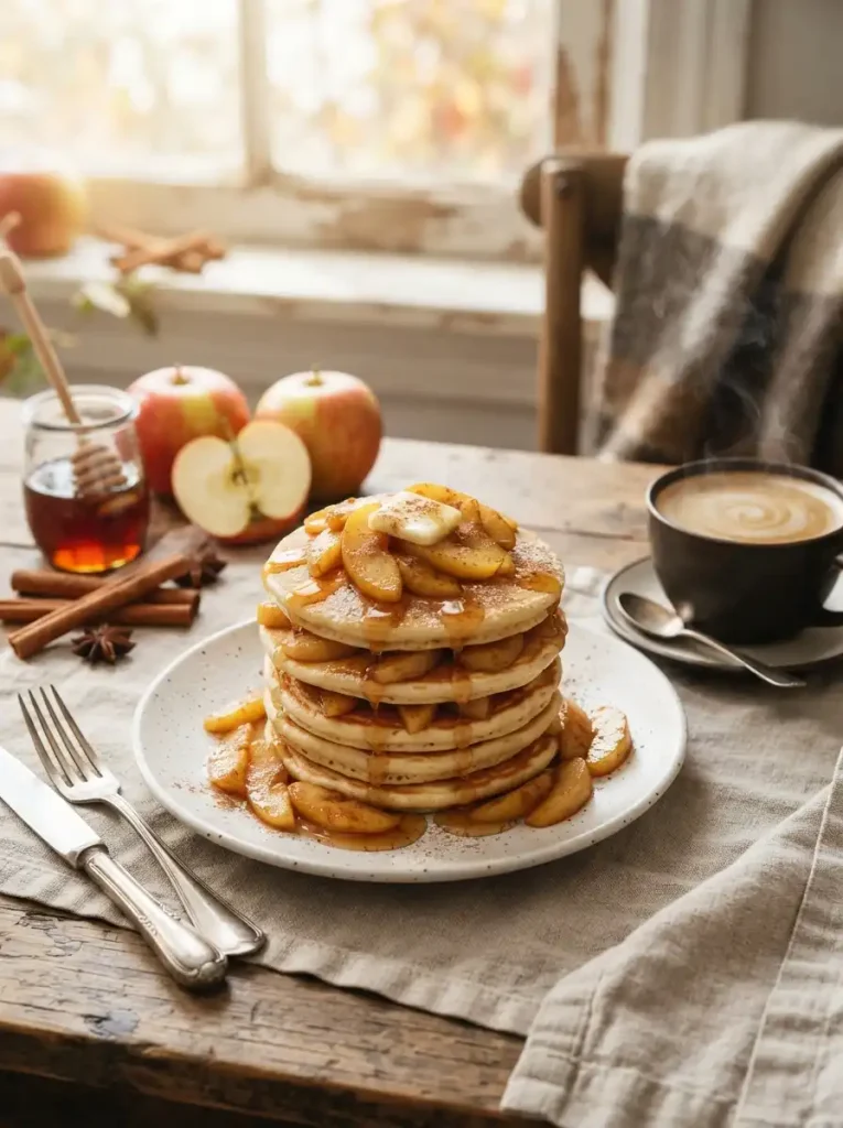 10. Apple Cinnamon Pancake Stack