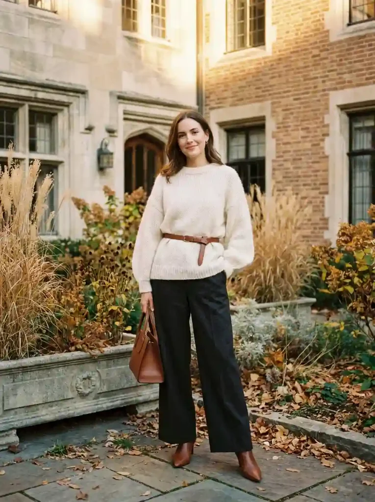 10. Belted Sweater Statement