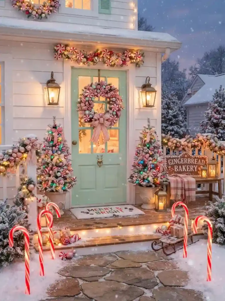 10. Whimsical Candy Cane Corner