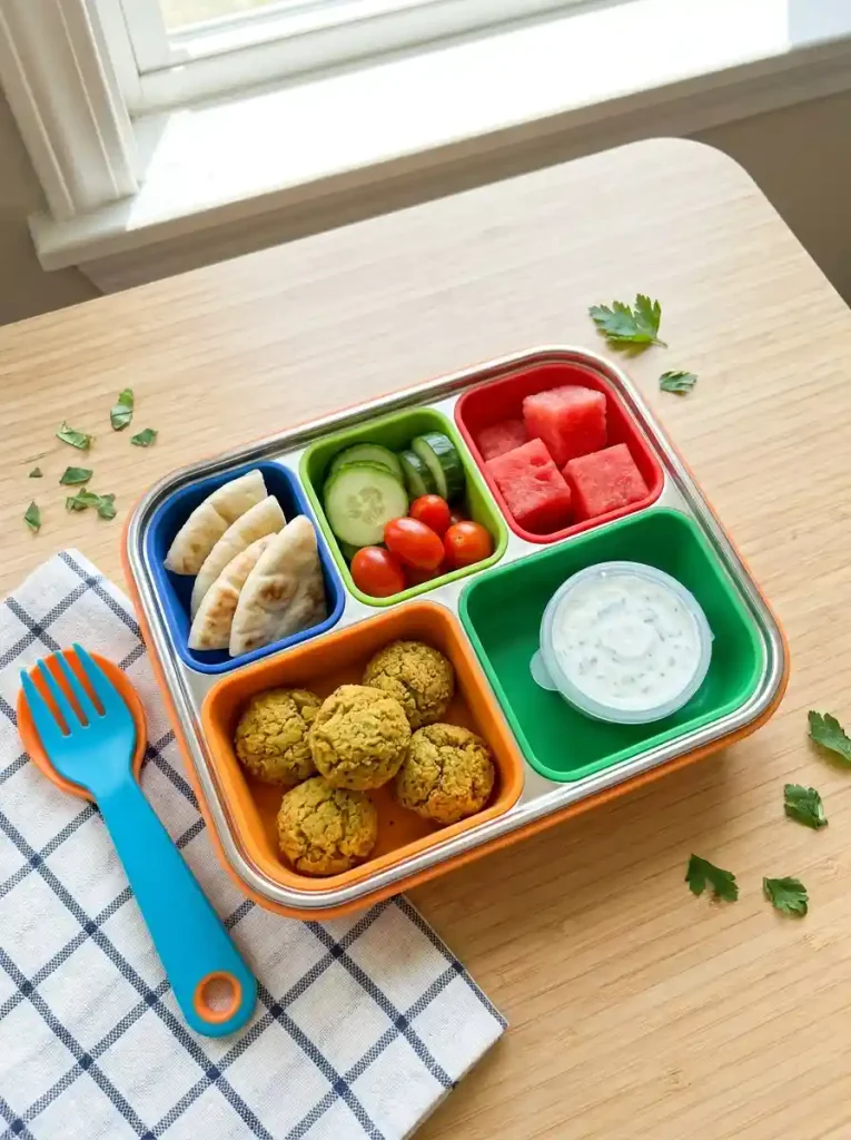 13. Kid-Friendly Falafel Pita Box