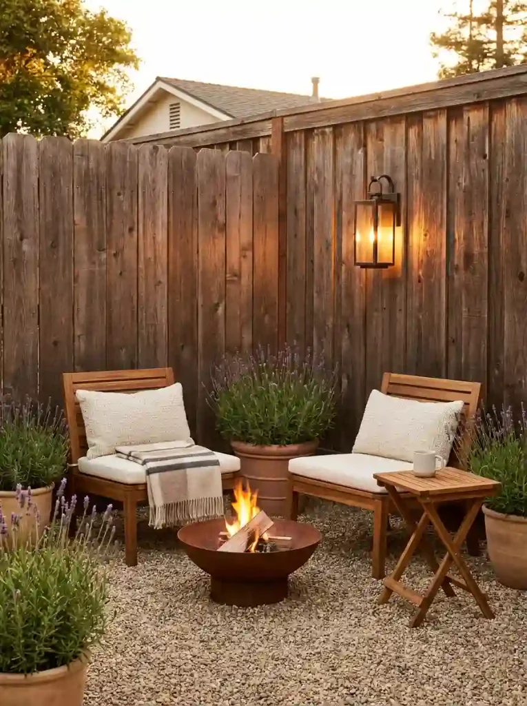 13. Make a Compact Fire Pit Nook