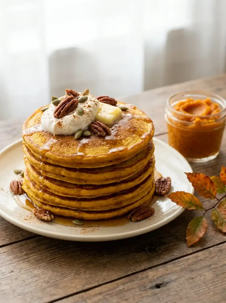13. Pumpkin Spice Pancake Stack