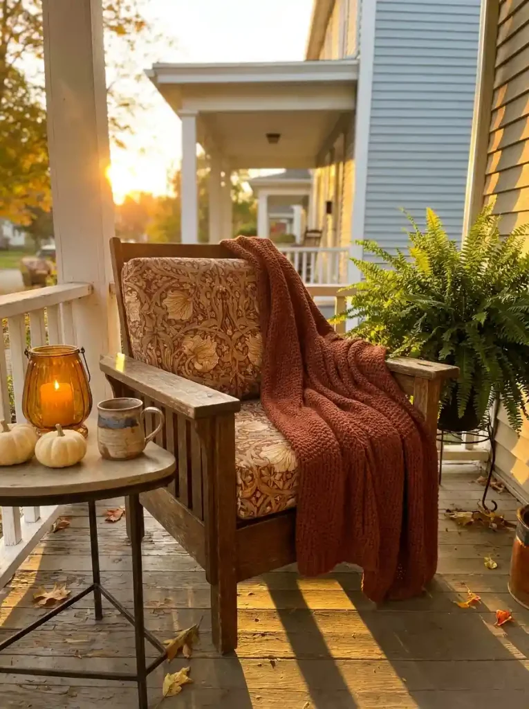 13. Style a Cozy Reading Corner Outdoors