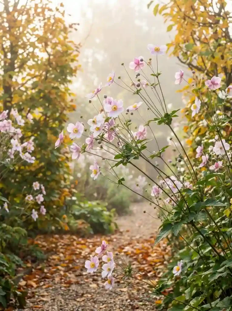 14. Japanese Anemones for Elegant Fall Blooms