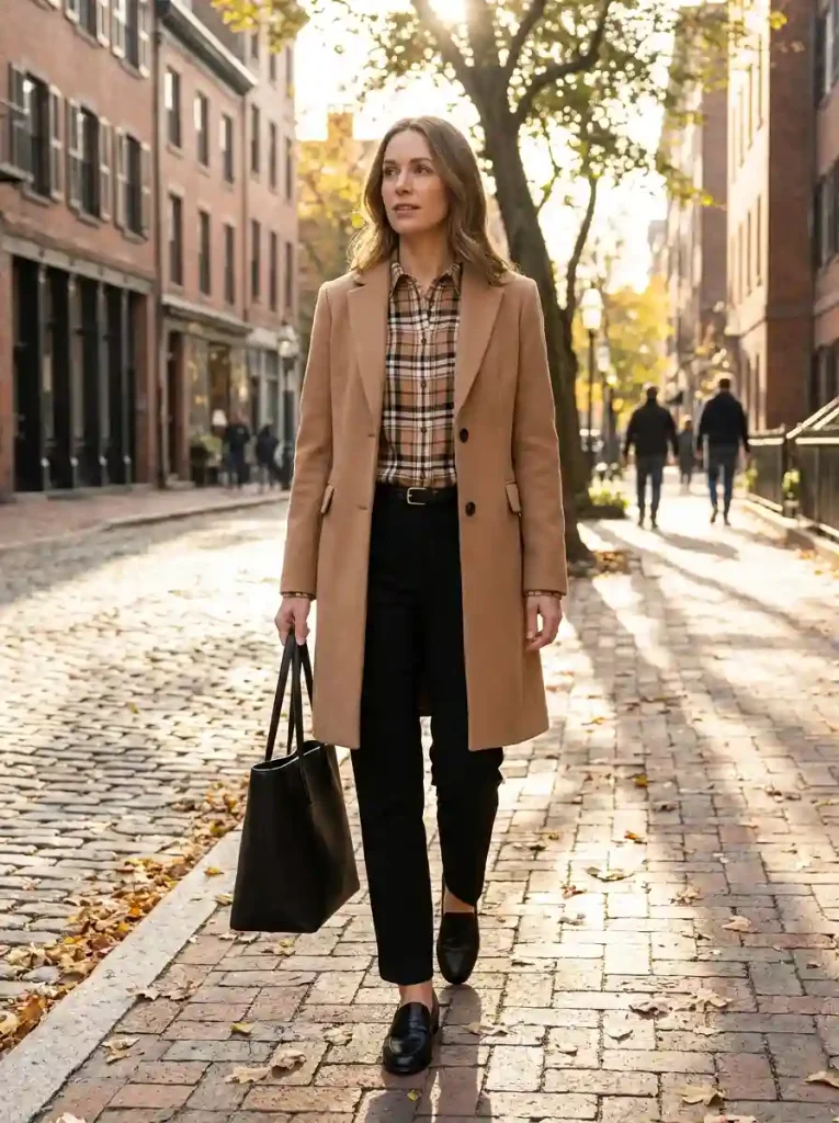 14. Polished Plaid for the Fall Office