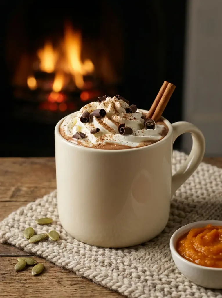14. Pumpkin Spice Hot Chocolate