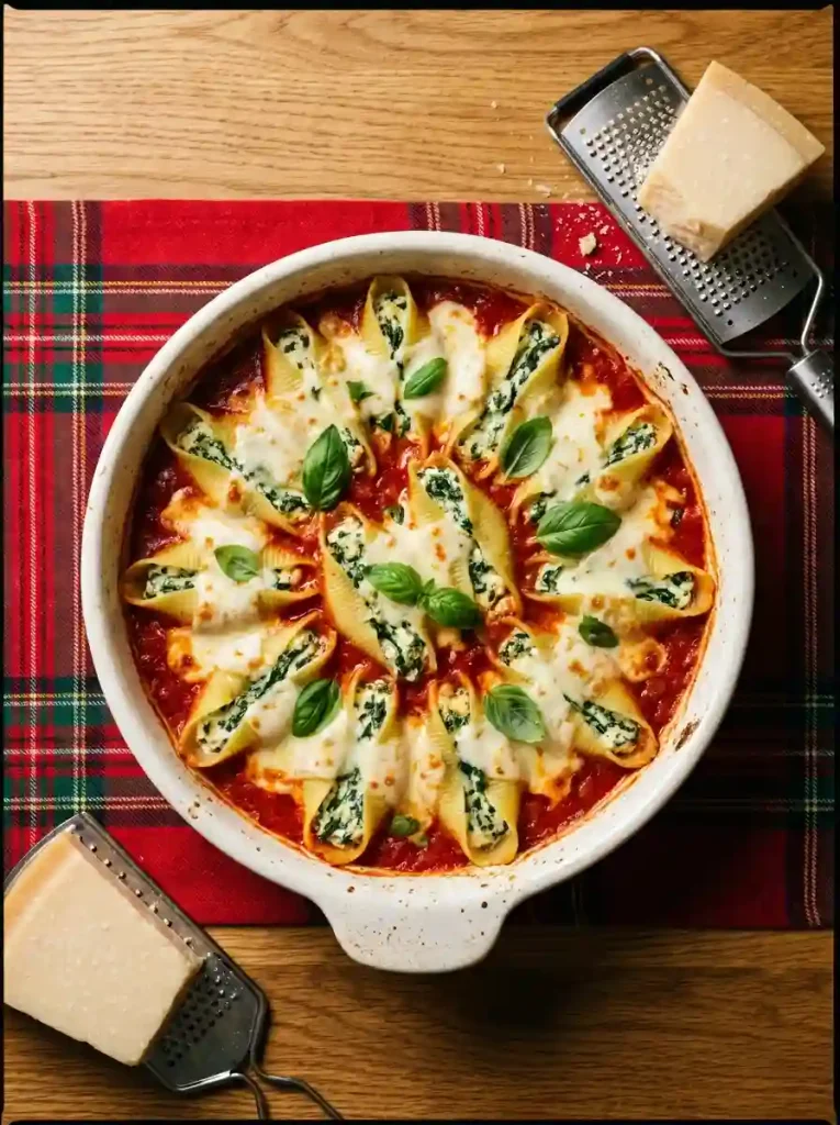 15. Baked Spinach Ricotta Stuffed Shells