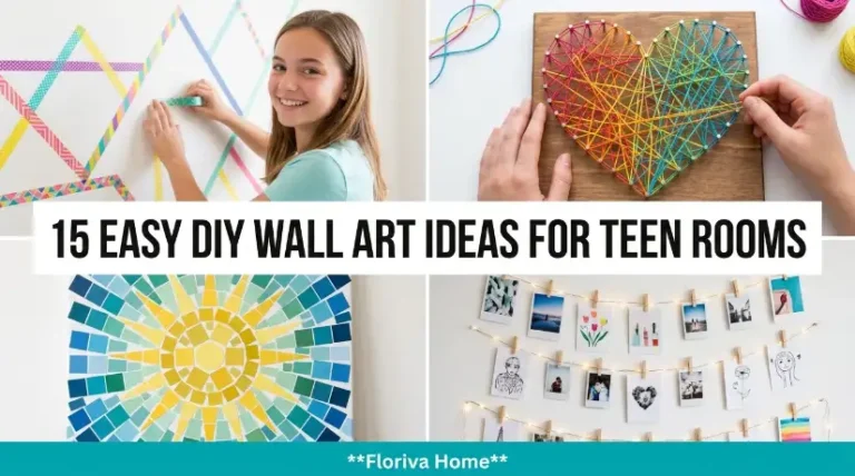 Easy DIY Wall Art Ideas for Teen Rooms