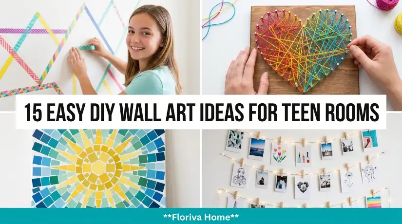 Easy DIY Wall Art Ideas for Teen Rooms