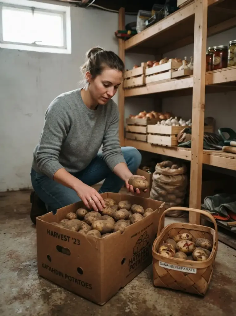 15. Store Freshly Harvested Potatoes Properly